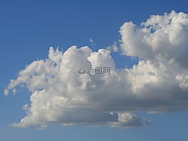 云,积云,白