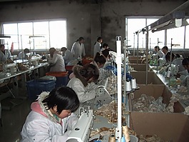 工人,工廠,縫紉
