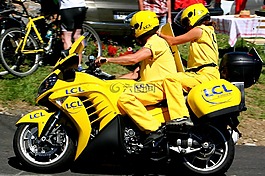 摩托車(chē),黃色,自行車(chē)