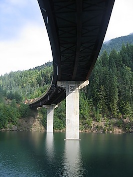 橋,水,河