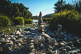 自然,景觀,石