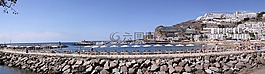 全景,波多黎各,碼頭