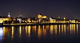 toruń,全景图,夜