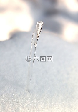 冰柱,冰,雪