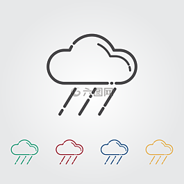 雨,云,圖標(biāo)