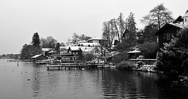 湖,冬天,寒冬