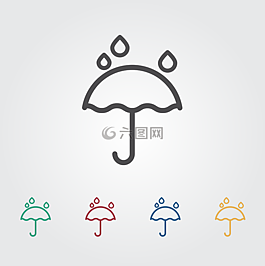 umberella,云,圖標(biāo)