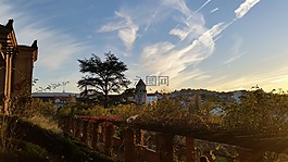 秋季,藍藍的天空,斯圖加特