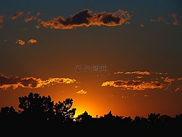 日出,日落,天空
