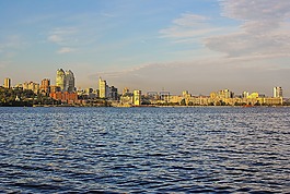 城市,河,水