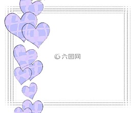 藍色,心,幀