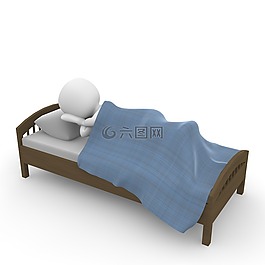 床上,睡眠,打坐