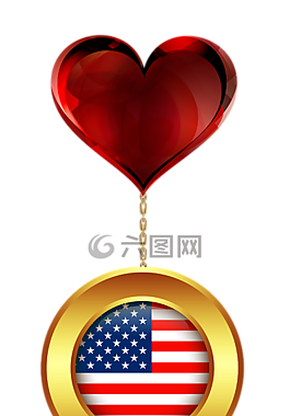 勋章,金,旗