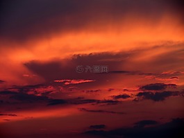 日落,wolkenspiel,云
