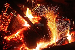 火花,火焰,光