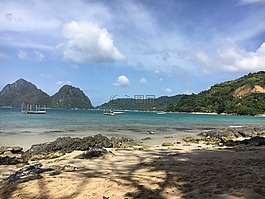 海洋,海灘,沙