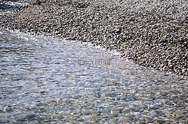 石頭,海灘,水