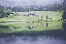 景观,湖,高山