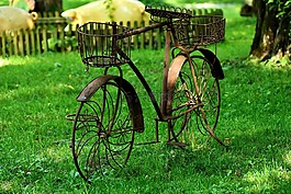 自行車,裝飾,花園