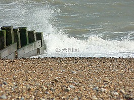 海灘,海,海洋