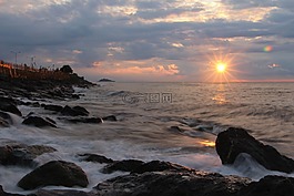 海洋,海灘,太陽(yáng)能
