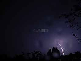 閃電,雷聲,天空