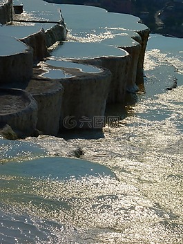 pamukkale,石灰燒結(jié)礦陽臺,鈣