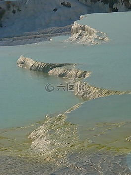pamukkale,石灰燒結(jié)礦陽臺,鈣