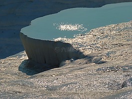 pamukkale,石灰燒結(jié)礦陽臺,游泳