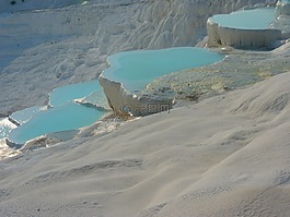 pamukkale,石灰燒結(jié)礦陽臺,鈣