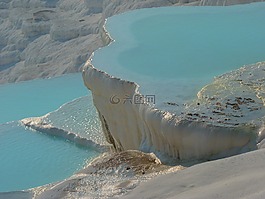 pamukkale,綠松石,石灰燒結(jié)礦陽臺