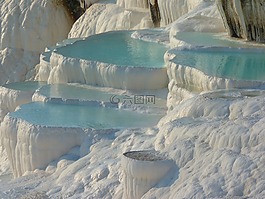 pamukkale,石灰烧结矿阳台,钙