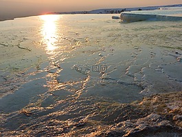 pamukkale,石灰燒結(jié)礦陽臺,鈣