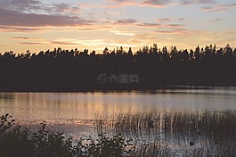 湖,瑞典,戶外