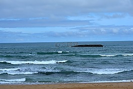 海洋,海灘,海