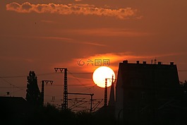 太陽,上午,浪漫
