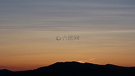 黎明,天空,視圖