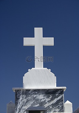 交叉,藍色,石