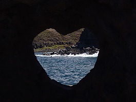 心,海滩,毛伊岛