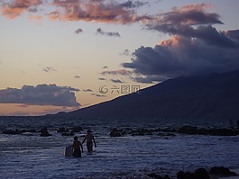 日出,毛伊島,夏威夷