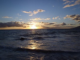 毛伊岛,夏威夷,日落