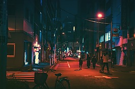 日本,大阪,夜