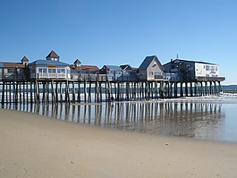 緬因州,海灘,老園
