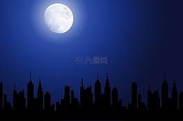 城市,鎮(zhèn),側(cè)影