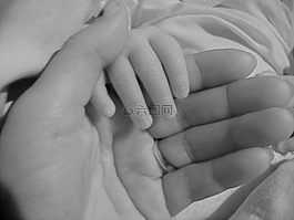 母亲,婴儿,手
