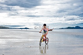 海,孩子们,美丽