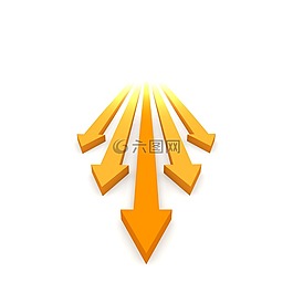 箭頭,方向,課程