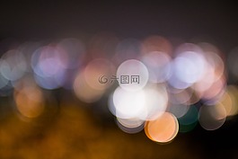 景,夜景,圓