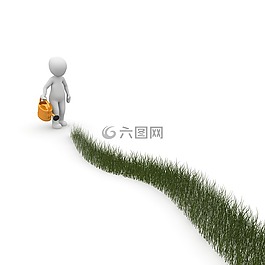 園丁,高峰,花園