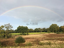 彩虹,云,希望
